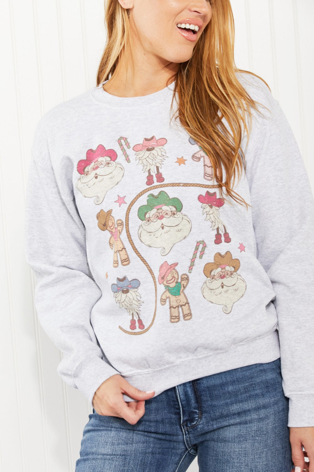 WKNDER Christmas Gallery Full Size Graphic Sweatshirt -