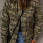 Camouflage Snap Down Jacket -