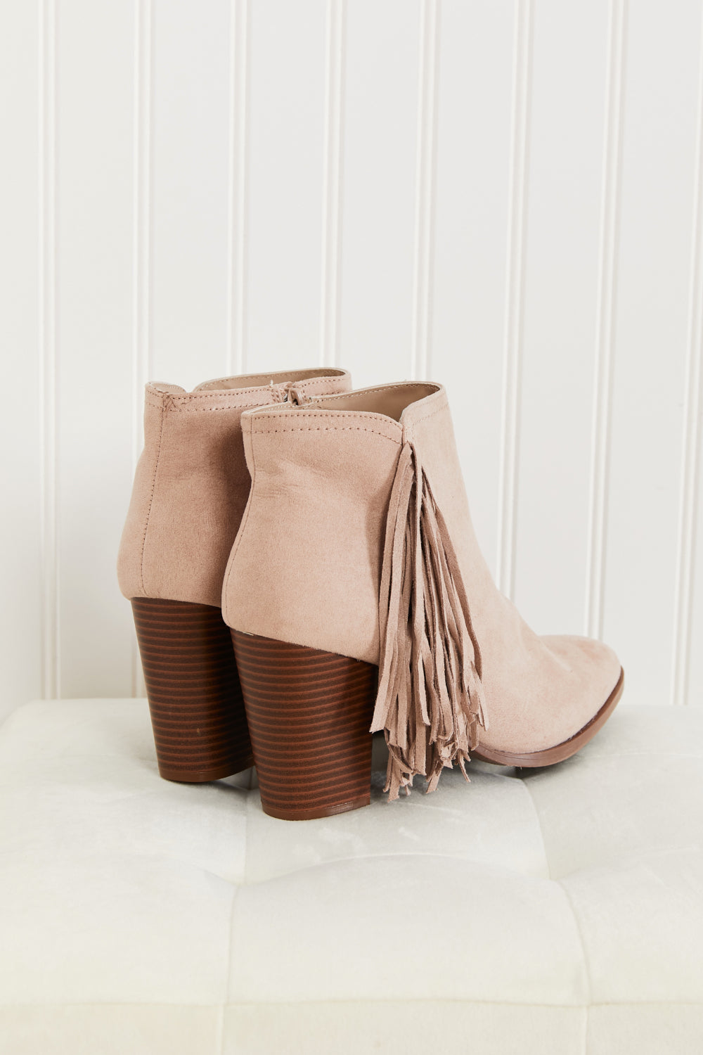 Qupid It's Always Been You Tassel Detail Booties -