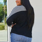Sew In Love Full Size Striped Dolman Sleeve Knit Top -