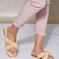 Cape Robbin Déjà Vu Ruched Slides -