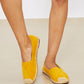 WeeBoo In Step Espadrille Slip-On Flats in Yellow -