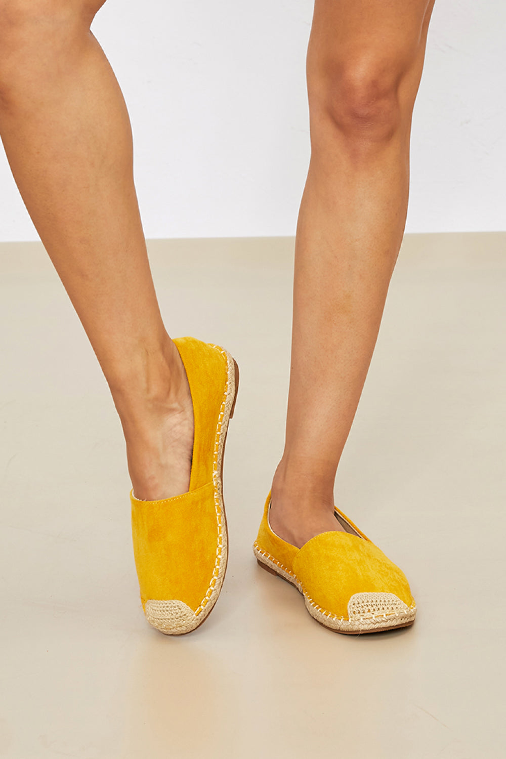 WeeBoo In Step Espadrille Slip-On Flats in Yellow -