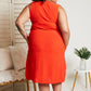 Cotton Bleu Fingers Crossed Sleeveless Dress in Orange -