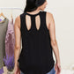 Sew In Love Never a Dull Moment Racerback Tank in Black -