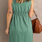 Sleeveless Button Down Mini Dress -