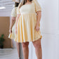 Davi & Dani All About Eyelet Dress in Baby Yellow -