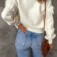Fringe Detail Button Front Cardigan -