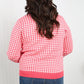 Sew In Love Full Size Houndstooth Button-Up Cardigan -