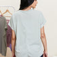 Sew In Love Stay and Chat Love Pocket Tee in Sage -