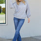 Sew In Love Full Size Openwork Rib-Knit Sweater -