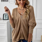 Zip-Up Distressed Hooded Cardigan -
