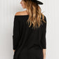 Acting Pro City Loft Full Size Three-Quarter Sleeve Tunic Top -