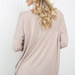 Zenana Full Size Round Neck Dropped Shoulder Tunic Top in Ash Mocha -