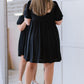 Davi & Dani All About Eyelet Full Size Run Dress in Black -