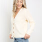 Heimish Full Size Button Front Ribbed Cardigan -