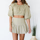 HFVE Here and Now Crop Top and Mini Skirt Set -