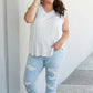 Sew In Love Illuminate the Way Striped Tee in Heather Grey -