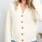 Heimish Full Size Button Front Ribbed Cardigan -