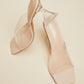 Cape Robbin Clear View Slide-On Heels -