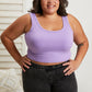 White Birch Take Me With Longline Bralette with Removable Pads in Grape -