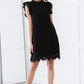 Sweet Lovely by Jen Full Size Fit for Royalty Lace Flutter Sleeve Dress -