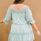GeeGee Floral Frenzy Full Size Run Off-Shoulder Dress -