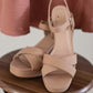 Fortune Dynamic Genuine Joy Crisscross Block Heel Sandals -