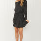 White Birch Photo Op Full Size Metallic Dress with Built-In Shorts -