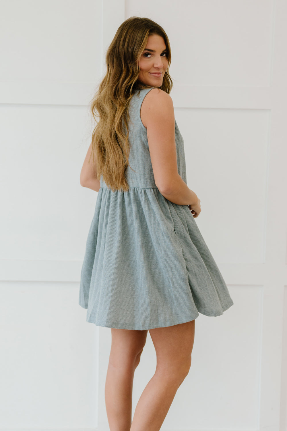 Sew In Love Weekday Wonder Babydoll Dress in Silver -