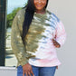 Sew In Love Full Size Tie-Dye Seam Detail Sweatshirt -