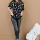 ODDI Garden Stroll Floral Peplum Blouse -