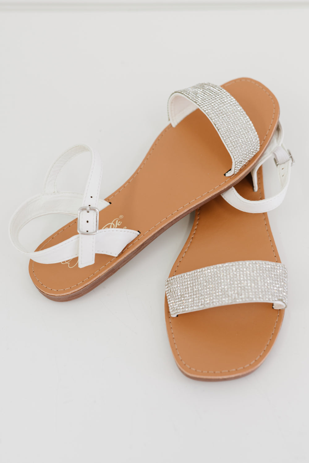 DDK The Extra Mile Rhinestone Sandals -