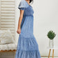 GeeGee Just Wondering Acid Wash Chambray Midi Dress -