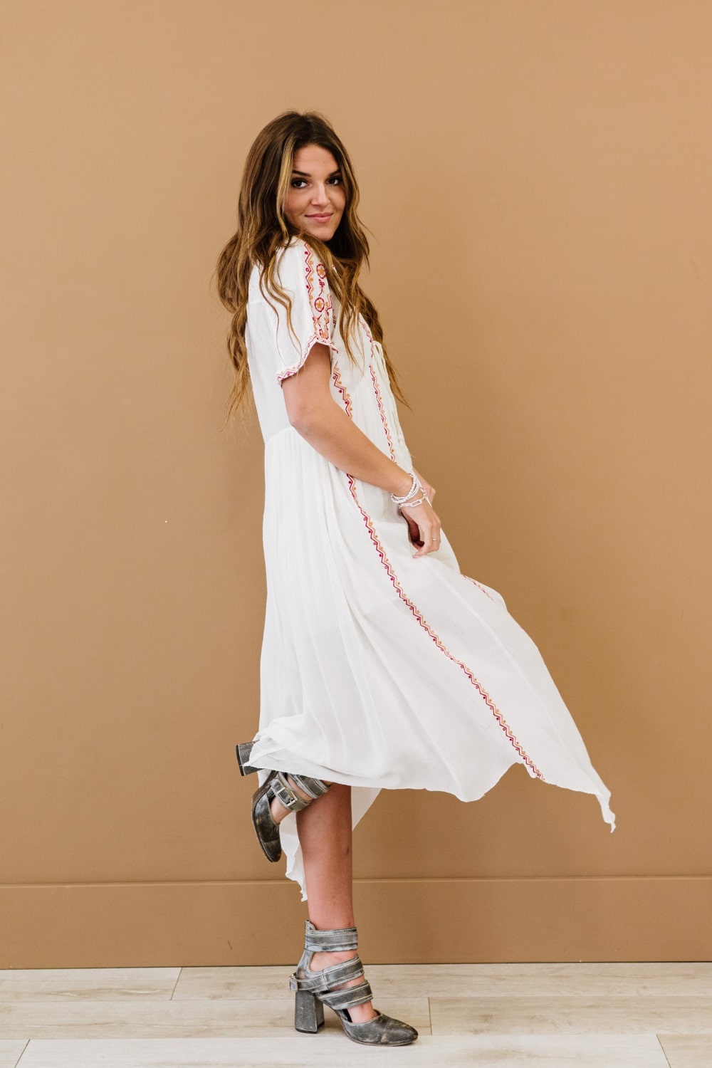 ODDI School's Out Embroidered Dress -