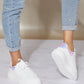 Berness Kicks and Giggles Chunky Sole Sneakers in White -