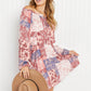 Andree by Unit Patchwork Floral Balloon Sleeve Dress -