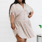 Davi & Dani Stay a Little Longer Pleated Mini Dress -