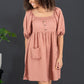 GeeGee I Promise Puff Sleeve Dress -