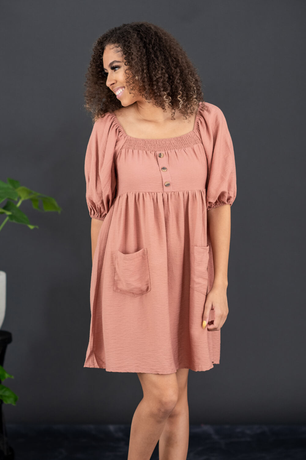 GeeGee I Promise Puff Sleeve Dress -