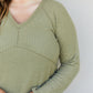 Heimish Fall Fields Full Size Waffle Knit Tunic Top -
