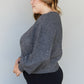 White Birch Speechless Full Size Textured Bubble Sleeve Cardigan -