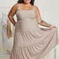 Zenana Sweet Charisma Smocked Maxi Dress -