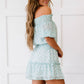 GeeGee Floral Frenzy Full Size Run Off-Shoulder Dress -