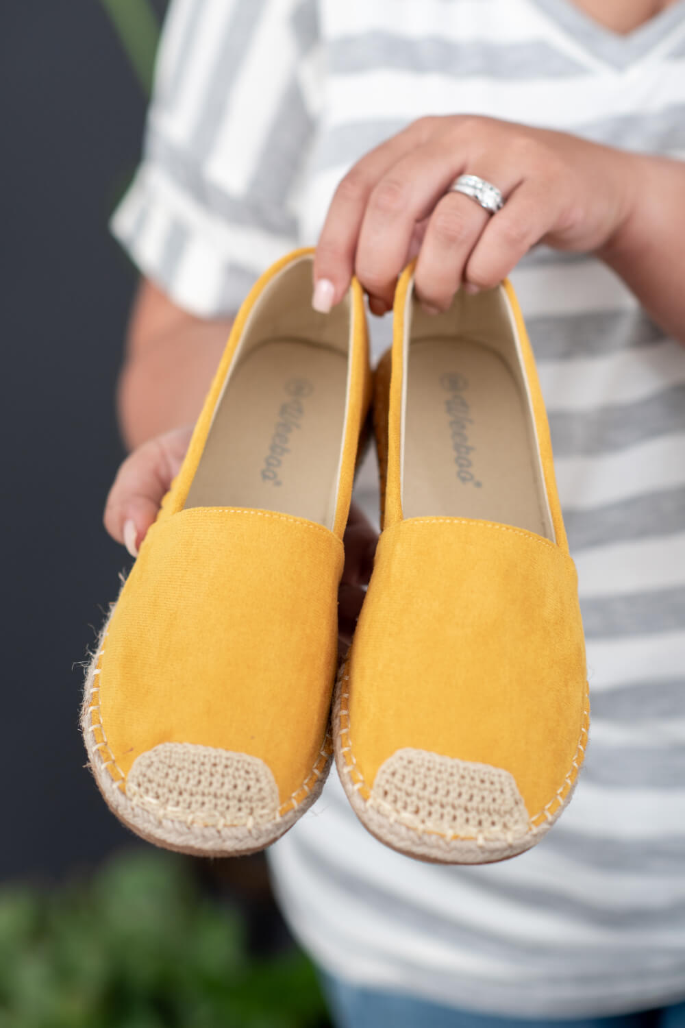 WeeBoo In Step Espadrille Slip-On Flats in Yellow -