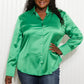 GeeGee New Love Satin Button Down Shirt -