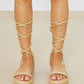 KAYLEEN Learning the Ropes Lace-Up Espadrille Sandals -