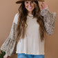 Aspire to Inspire Leopard Bell Sleeve Top -