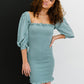 HYFVE Just Breathe Smocked Mini Dress -