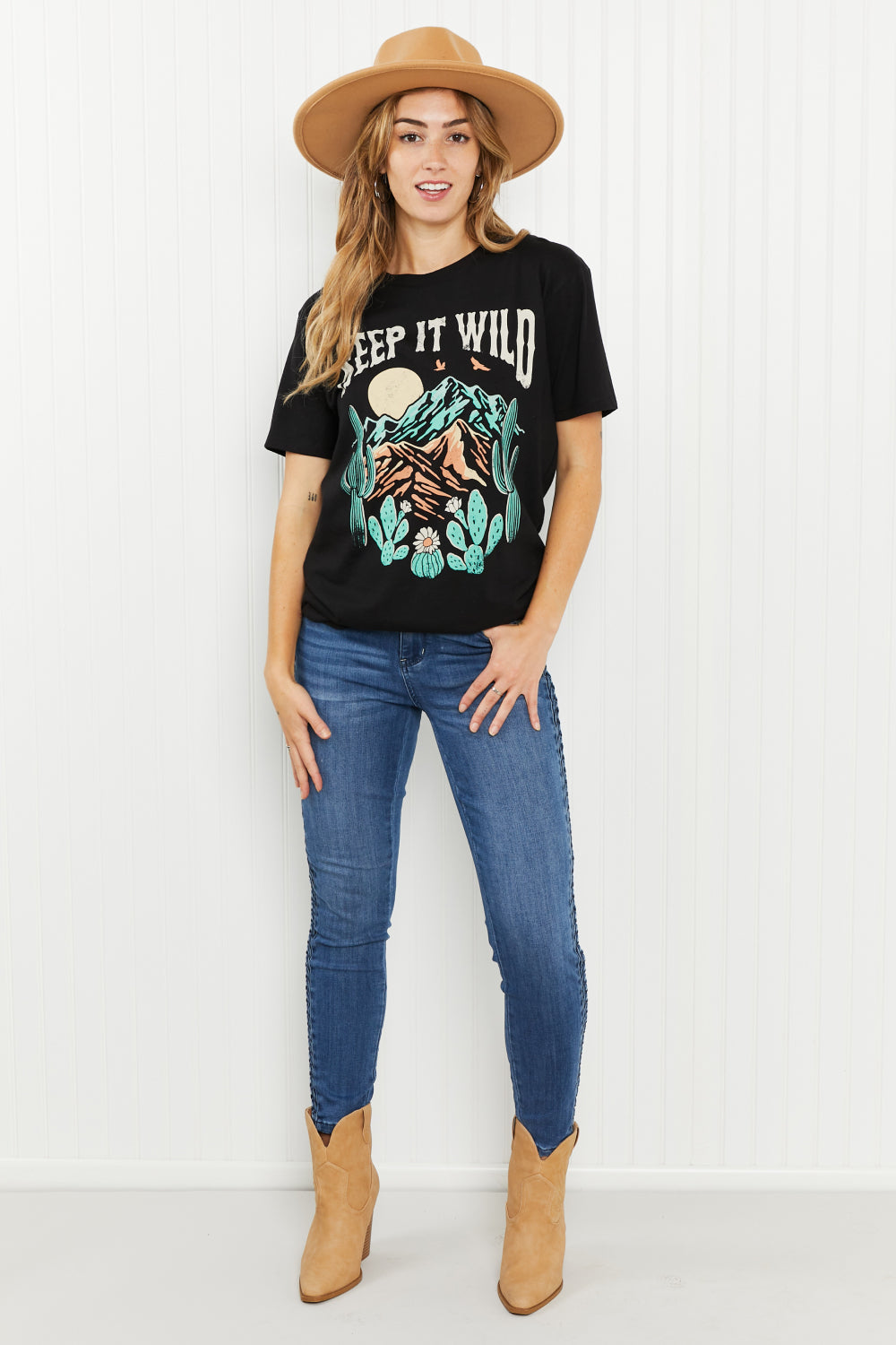 Lotus Fashion Keep It Wild Graphic Tee -